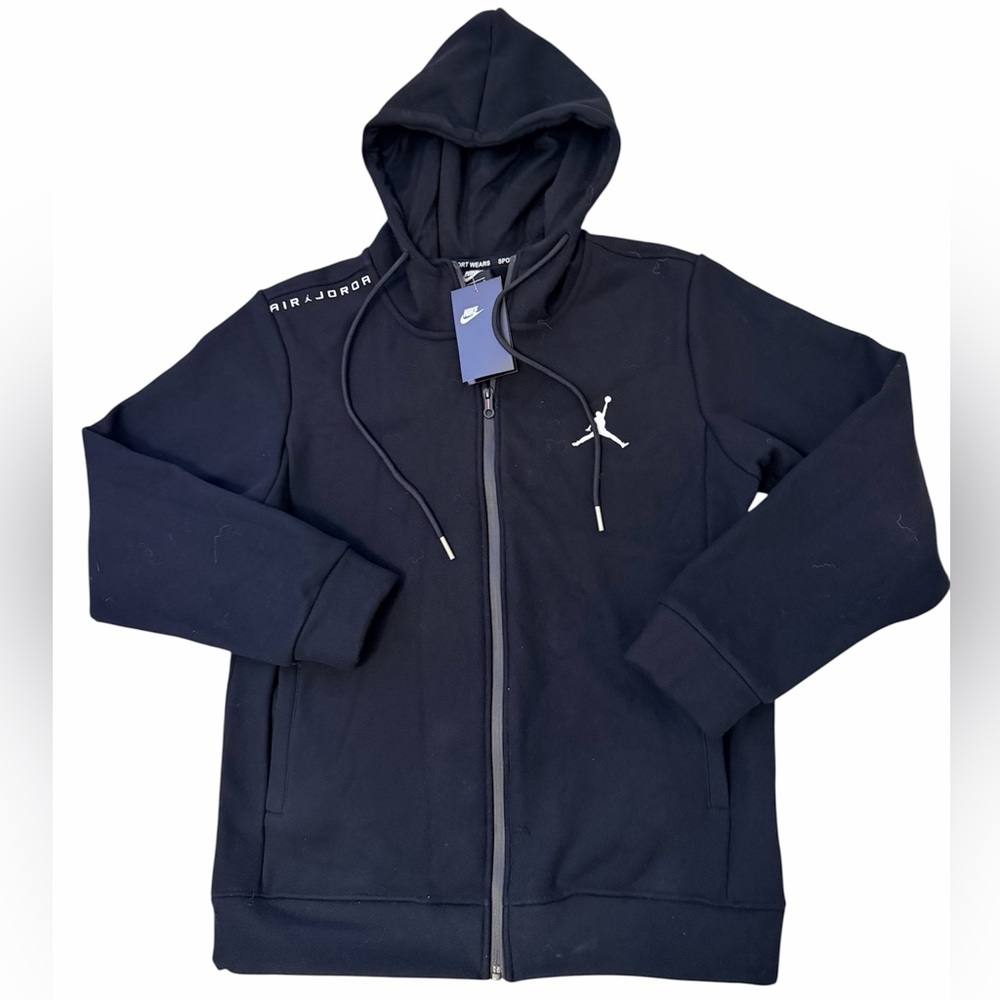 Jordan Black Full-Zip Hoodie